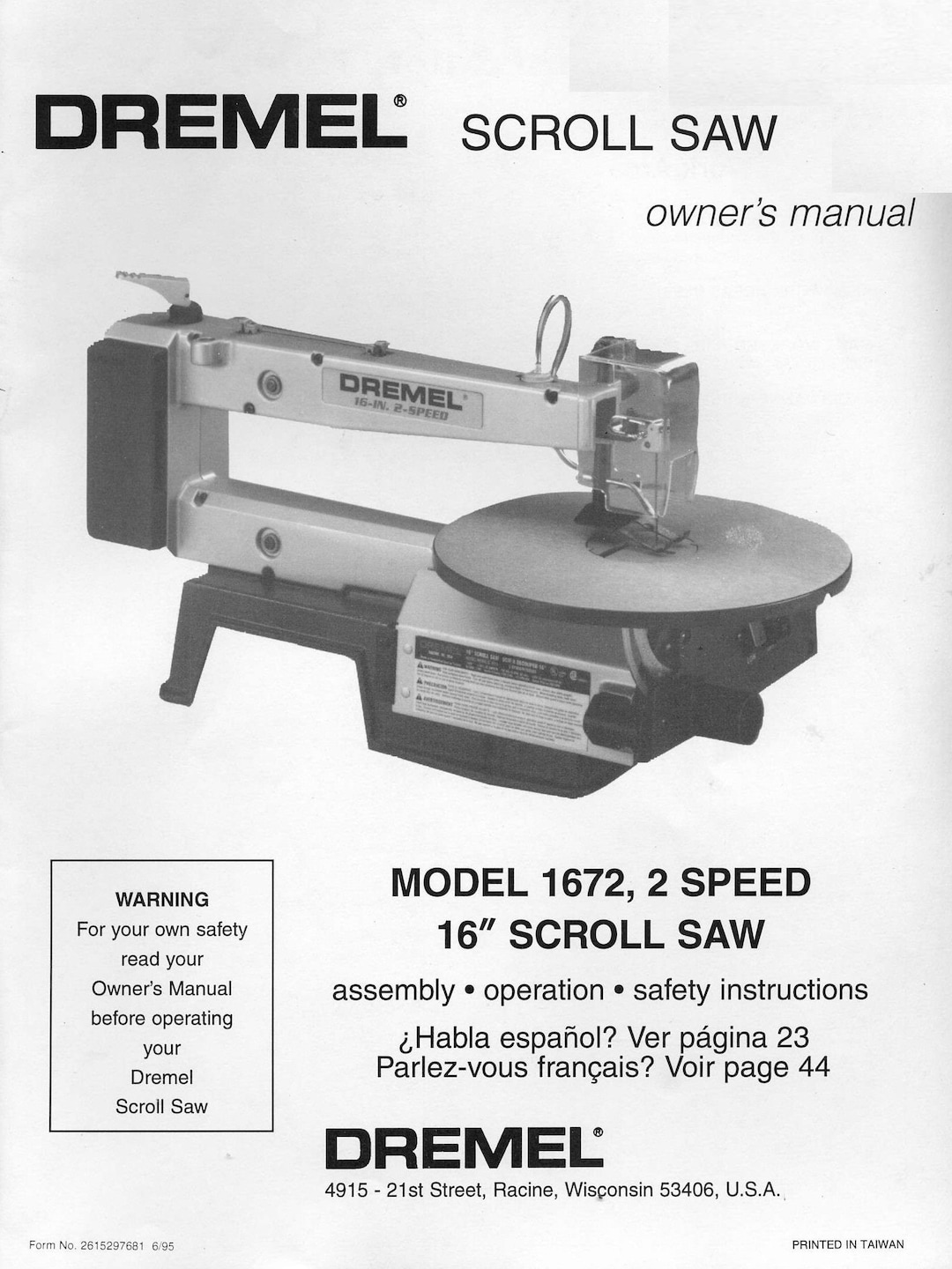 Dremel 1672 scroll saw deals