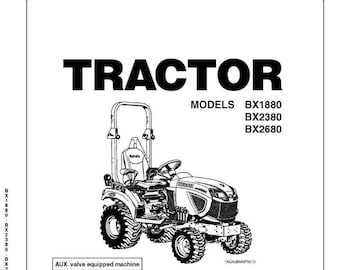 BAIXE AGORA - BX1880 BX2380 BX2680 Manual de manutenção do operador do trator Trator