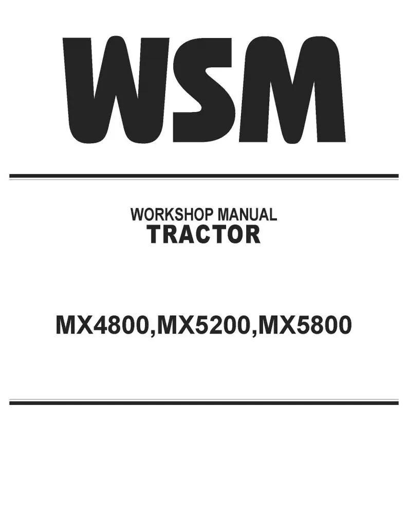DOWNLOAD NOW - 4800 5200 5800 Tractor Technical Workshop Repair Manual 4800,5200,5800