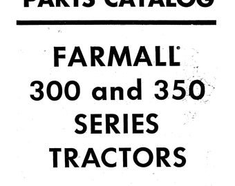 300 350 Tractor Service Parts Manual Fits IH for Farmall 300 350