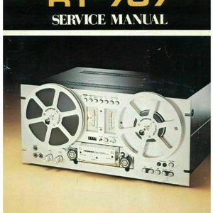 Owners Manual & Service Manual Pioneer RT-707 Reel to Reel Tape