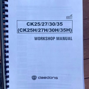 25 27 30 35 Tractor Workshop Repair Manual Kioti CK25 CK27 CK30 CK35 CK 25 27 30 35 Tractor