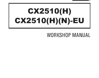 Manuel d'atelier pour tracteurs 2510, compatible avec Kioti Daedong CX2510-H CX2510-H N