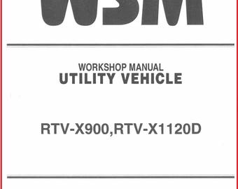 900 1120 Diesel Side By Side Workshop Repair Manual  RTV-X900 RTV-X1120D