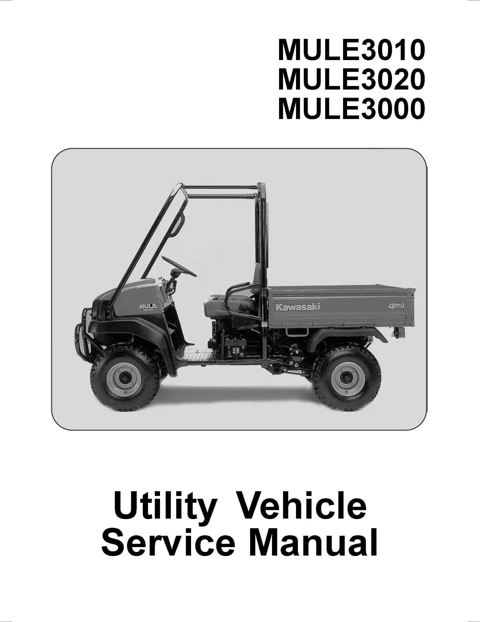 TÉLÉCHARGER - Manuel de réparation du service 3000 3010 3020 Mule 3000 3010 3020 994-1262-07