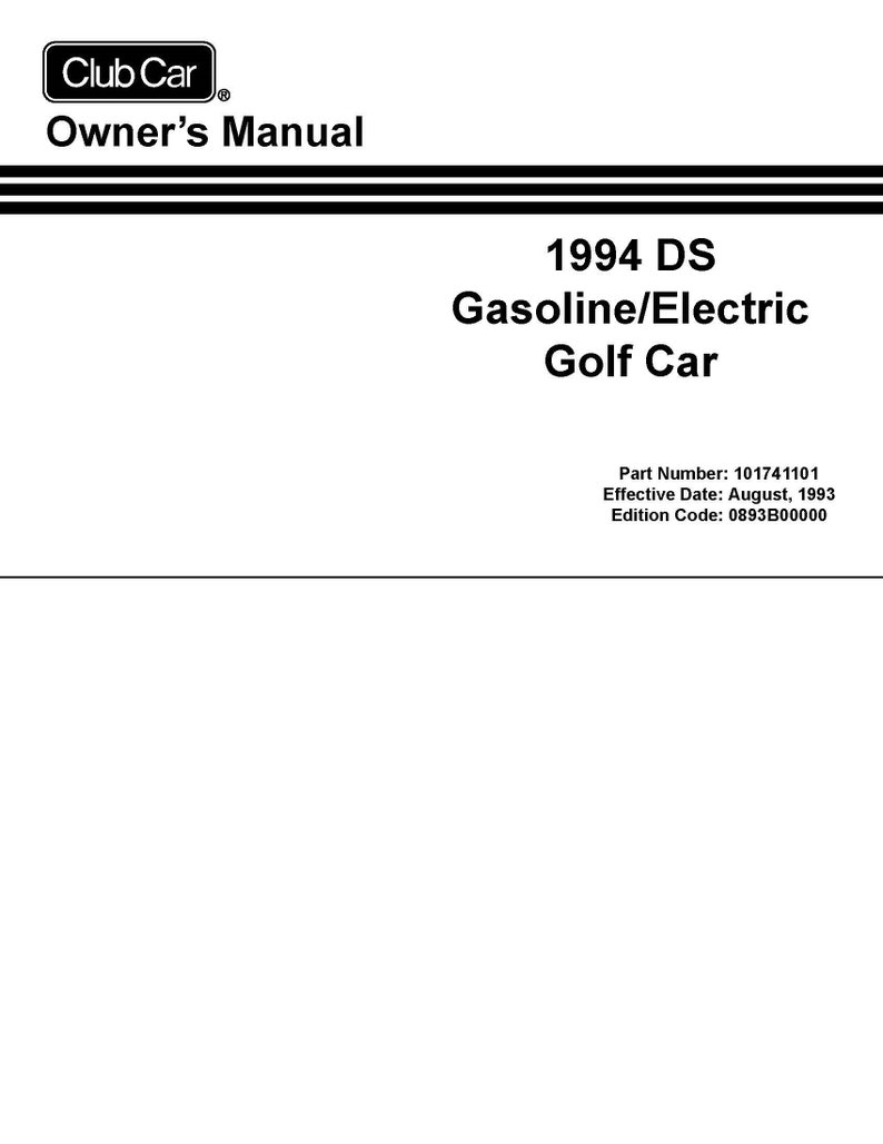 1988 CLUB CAR DS SERVICE MANUAL PDF visual data 5