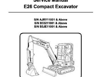 DOWNLOAD NOW - 26 Tractor Service Repair Manual  E26 Compact Excavator Bobcat