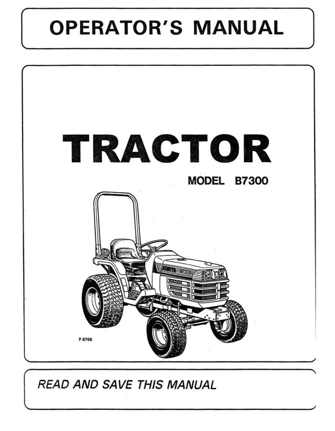 DOWNLOAD NOW - 7300 Tractor Operator Maintenance Instruction Manual ...