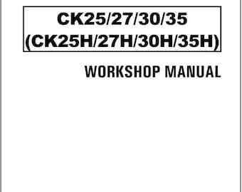 JETZT HERUNTERLADEN - Traktor Werkstatt Reparaturanleitung CK25 CK27 CK30 CK35 CK 25 27 30 35 Traktor
