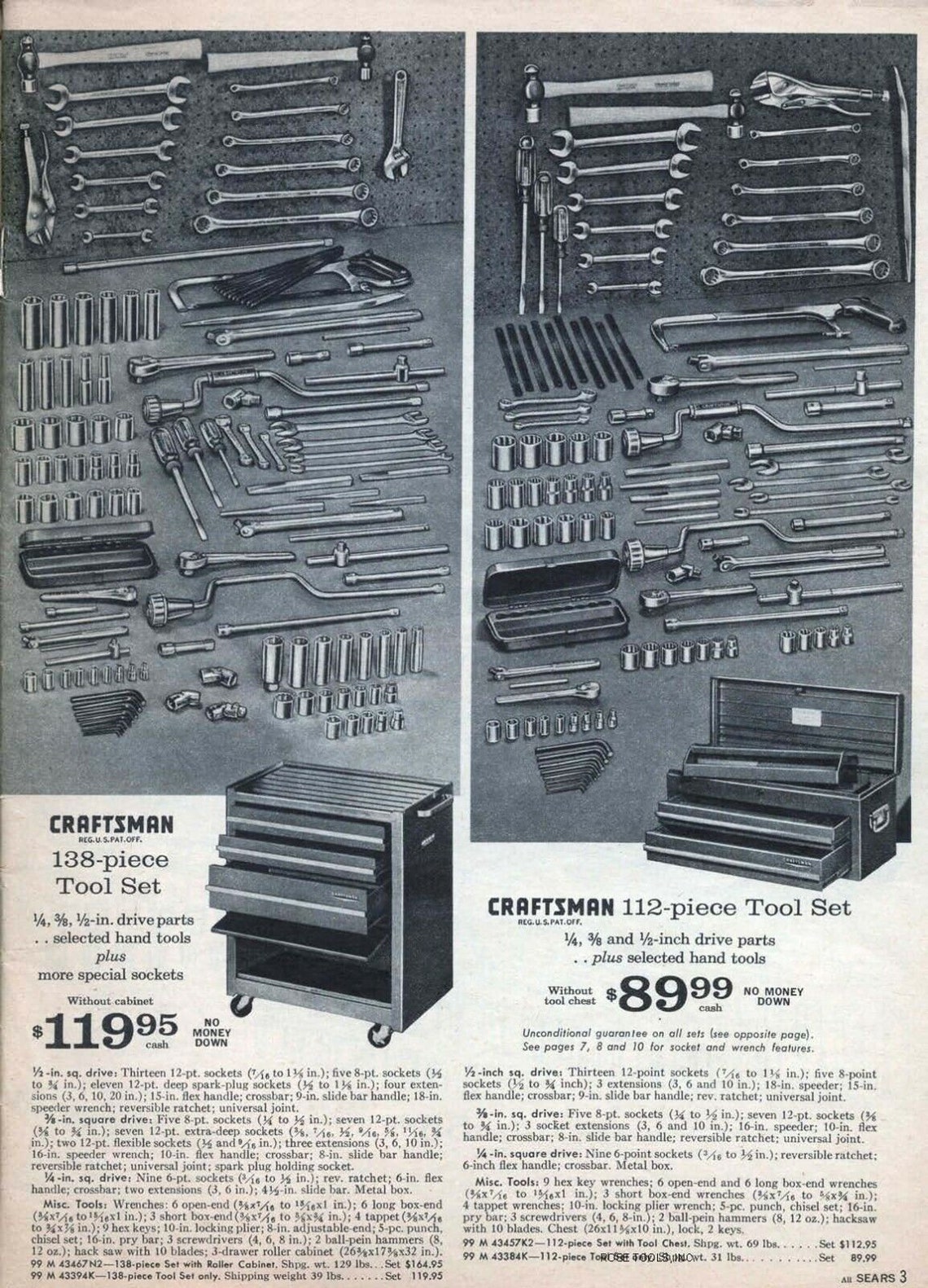 Catalog Fits 1964 Sears Craftsman Hand Tools Catalog Etsy Canada