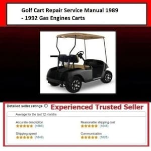 POBIERZ TERAZ - 500 Podręcznik serwisowy naprawczy 1989 - 1992 Silniki gazowe do wózków golfowych Z500