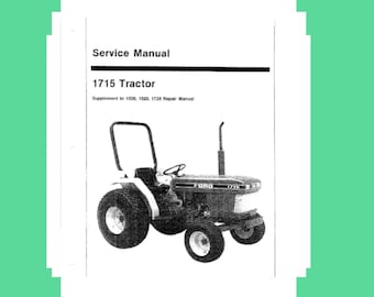LADDA NER NU - 1715 Traktor Servicehandbok Teknisk Reparation Verkstad Verkstad + Bruksanvisning
