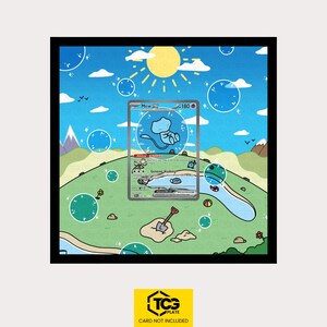 Mew ex PAF 232/091 – Esposizione di opere d'arte estese Pokémon / MIXPIX® incorniciato