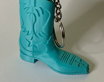 Cowboy Boot - 3D Printed - KeyChain / Ornament-Hanger