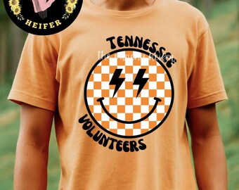 Tennessee Vols Smiley Face Bundle, Tennessee Vols PNG, Vols PNG, Tennessee PNG, Fotboll png, matchdag png
