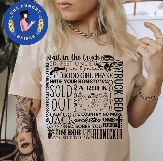 HARDY Shirt Design, Country Music Lyrics, PNG SVG (Digital Download)