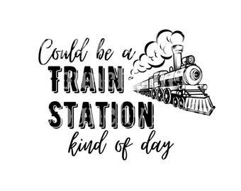 Yellowstone Train Station SVG, PNG (Digital Download)
