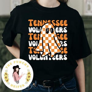 Tennessee Vols PNG fantasma a cuadros, Vols PNG, Tennessee Vols, Tennessee PNG, fútbol universitario, fútbol png, día del juego png