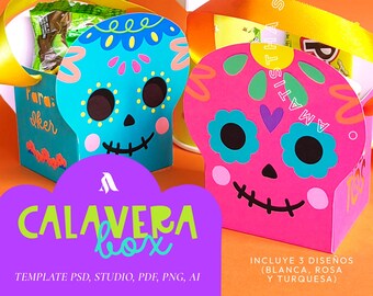 calavera box, caja de calavera muertos, calavera caja, skull box, skull template, caja de calavera, día de muertos