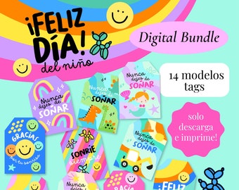 Tags día del niño, tags niños, kids tags, kids Day Gifts, kids cards, tarjetas niños, tarjetas niñas