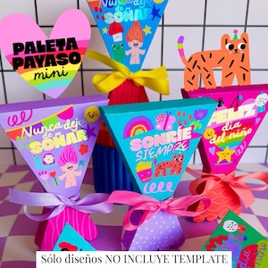 DISEÑOS paleta payaso mini Día del Niño