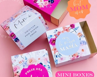 Mothers day miniboxes, mothers day slide boxes