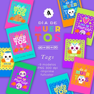 Tags jour des morts, cartes du jour des morts