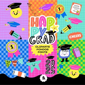 Clipart + sfondi + font GRAD, Documenti digitali per la laurea, Documenti digitali per la laurea