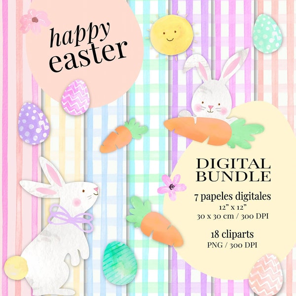 easter digital papers, easter cliparts, easter digital papers, easter bunnies, bunny easter, easter eggs
