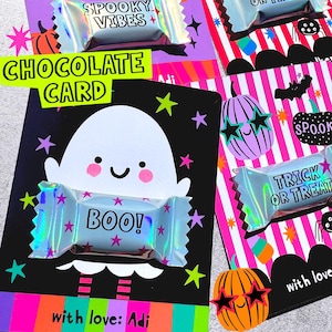 Halloween-chokladkort