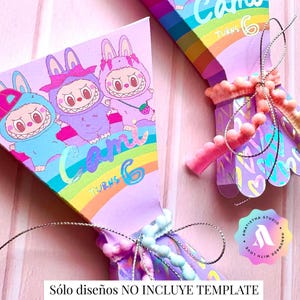 DISEÑO paleta payaso mini LABUBUS