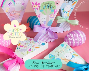 Diseños cajita paleta payaso mini