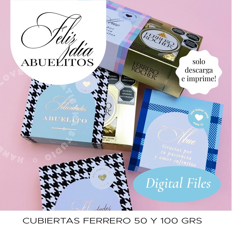Grandparents Day Ferrero Rocher Covers, Ferrero Slide Box, Ferrero ...