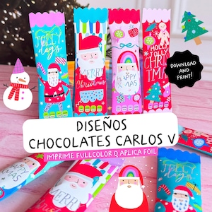 Christmas chocolate wrapper, Christmas chocolate wrapping, Christmas chocolate covers