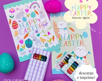 Easter coloring books, Libros colorear de Pascua