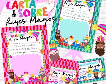 Letter and envelope for the Three Wise Men + clip art