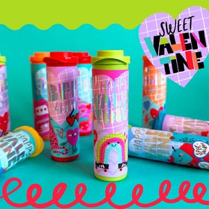 M&Ms tube labels VALENTINES