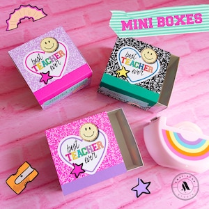 BEST TEACHER minibox designs, Teachers' sliding box designs, Teachers' Day Slide box
