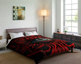 Bed Comforter - Soul Window 4 | Asian, Persian, Egyptian, Chicano Eye Art Design