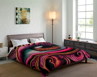 Bed Comforter - Soul Window 30 | Asian, Persian, Egyptian, Chicano Eye Art Design