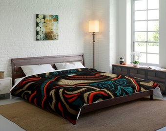 Bed Comforter - Soul Window 7 | Asian, Persian, Egyptian, Chicano Eye Art Design