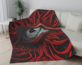 Sherpa Blanket | Soul Window 4 | Asian, Persian, Egyptian, Chicano Eye Art Design