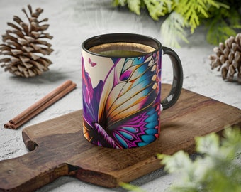 Colorful Butterfly Coffee Mugs, Tea, Cocoa 11oz | Vivid and Dramatic Design 14