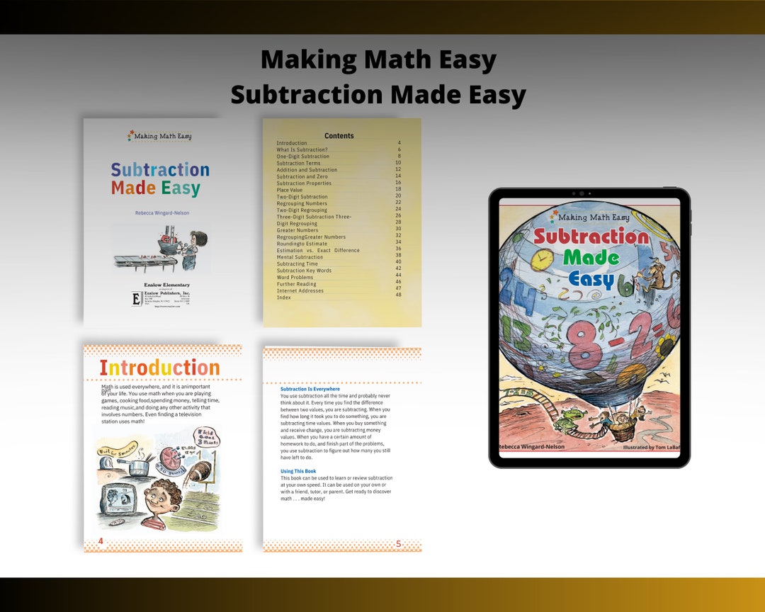 Making Math Easy Subtraction Made Easy Etsy