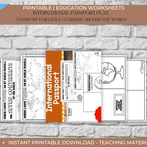 Play Passport for Little Learners: Educational Travel Book (Digital Download)