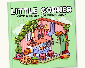 Cozy Corner Coloring Book, Bold Easy Designs (Printable PDF)
