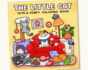 The Little Cat: Cozy Life of a Kitty Coloring Book