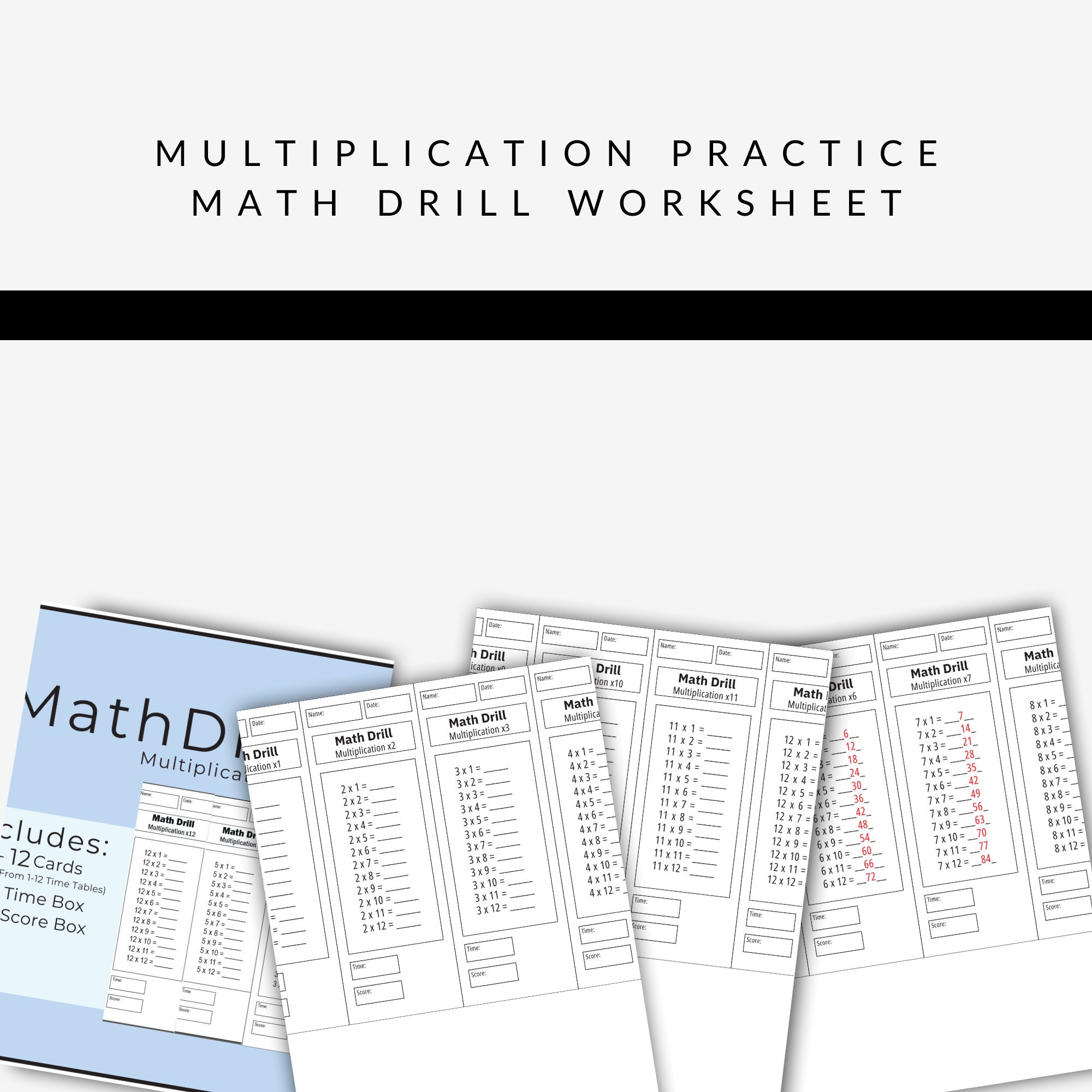 Math Multiplication Tables Practice Sheet Mathematics Drills Math multiplication tables practice sheet mathematics drills