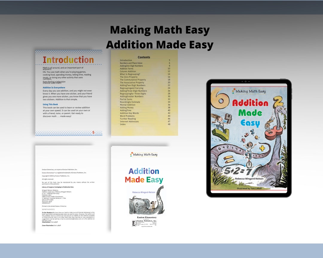 Making Math Easy Addition Made Easy Etsy