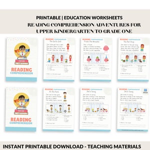 Reading Comprehension, Kindergarten, First Grade,homeschool Worksheets ...
